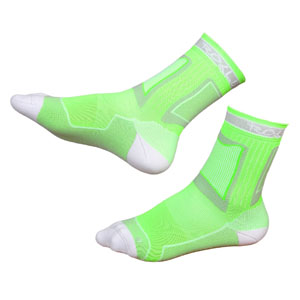 Носки ROLLERCLUB Performance (neon green/white)