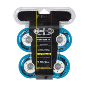 Колеса HYPER CONCRETE+G LTD solid blue/white 76мм/84A