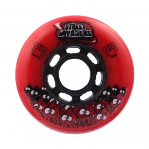 Колеса FR SKATES STREET INVADERS 76mm/84A (RED)