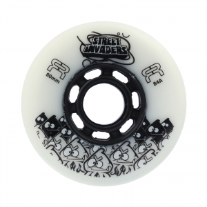 Колеса FR SKATES STREET INVADERS 80mm/84A (WHITE)