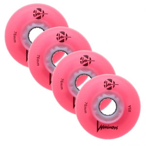 Колеса LUMINOUS 76MM (PINK/WHITE)