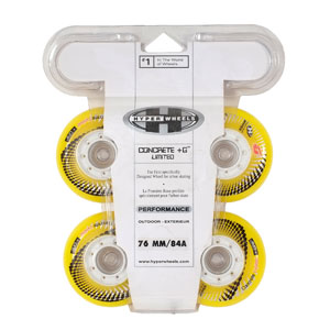 Колеса HYPER CONCRETE+G LTD yellow/white 76мм/84A