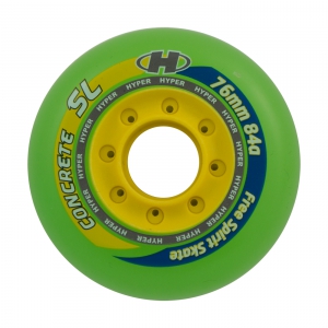 Колеса HYPER CONCRETE SL 76мм/84A TRANS GREEN/YELLOW