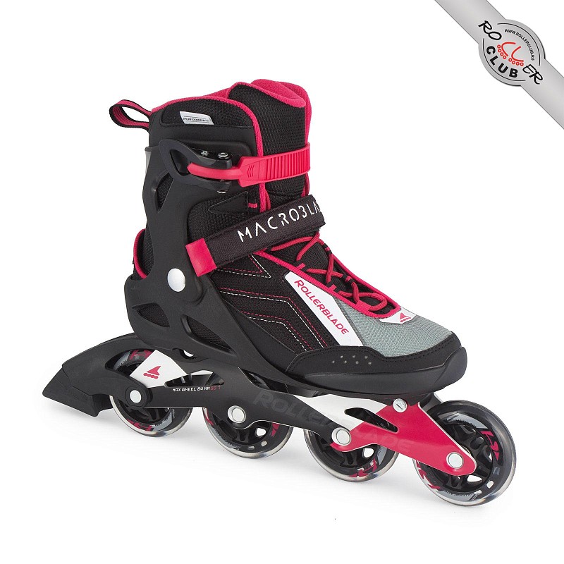 Роликовые коньки ROLLERBLADE MACROBLADE 80 W black/cherry