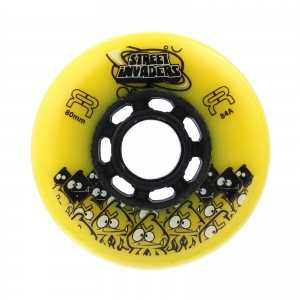 Колеса FR SKATES STREET INVADERS 80mm/84A (YELLOW)