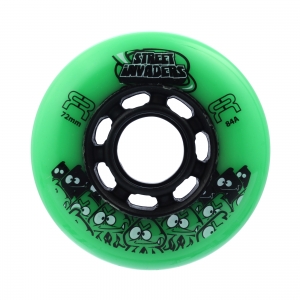 Колеса FR SKATES STREET INVADERS 72mm/84A (GREEN)