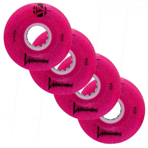 Колеса LUMINOUS LED QUAD 62MM/85A GLITTER PINK