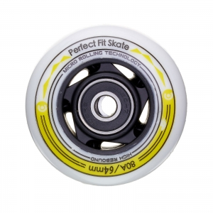 Колесо в сборе MICRO (+ 2 pcs bearing + 1 ps hub) 64mm YELLOW for INFINITY