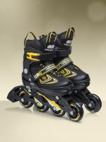 Роликовые коньки ROLLERSPACE CUBE (Yellow) with Glowing Wheels