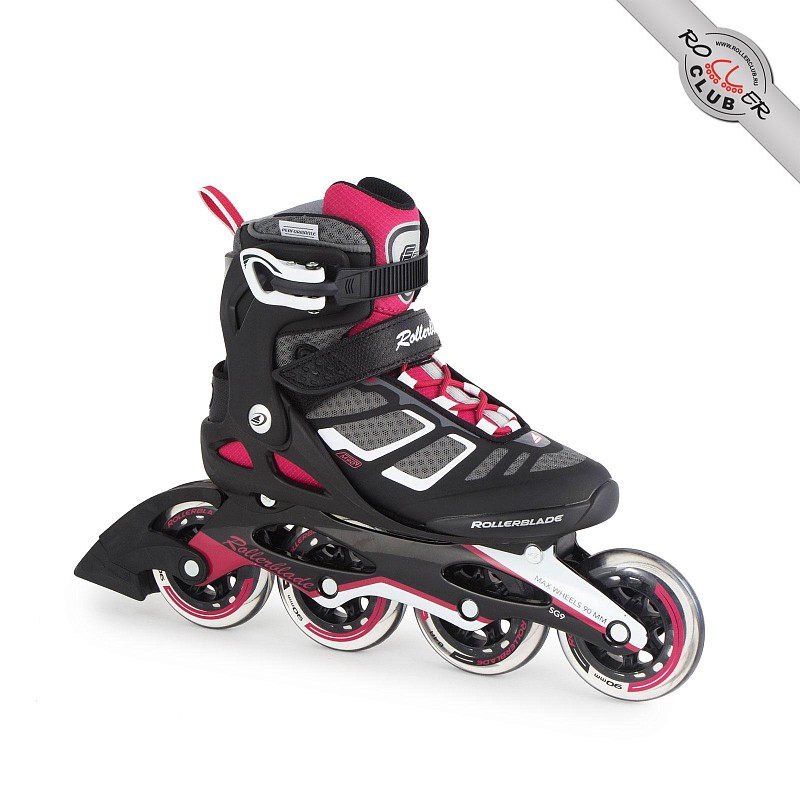 Роликовые коньки ROLLERBLADE MACROBLADE 90 W black/cherry
