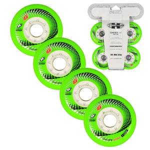Колеса HYPER CONCRETE+G LTD neon green/white 76мм/84A