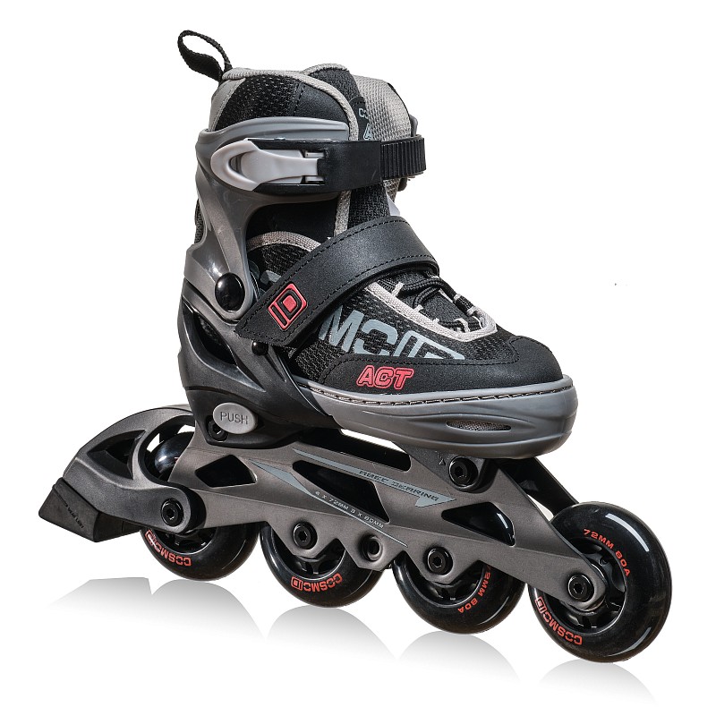 Роликовые коньки CosmoID ACT Kids (black/red)