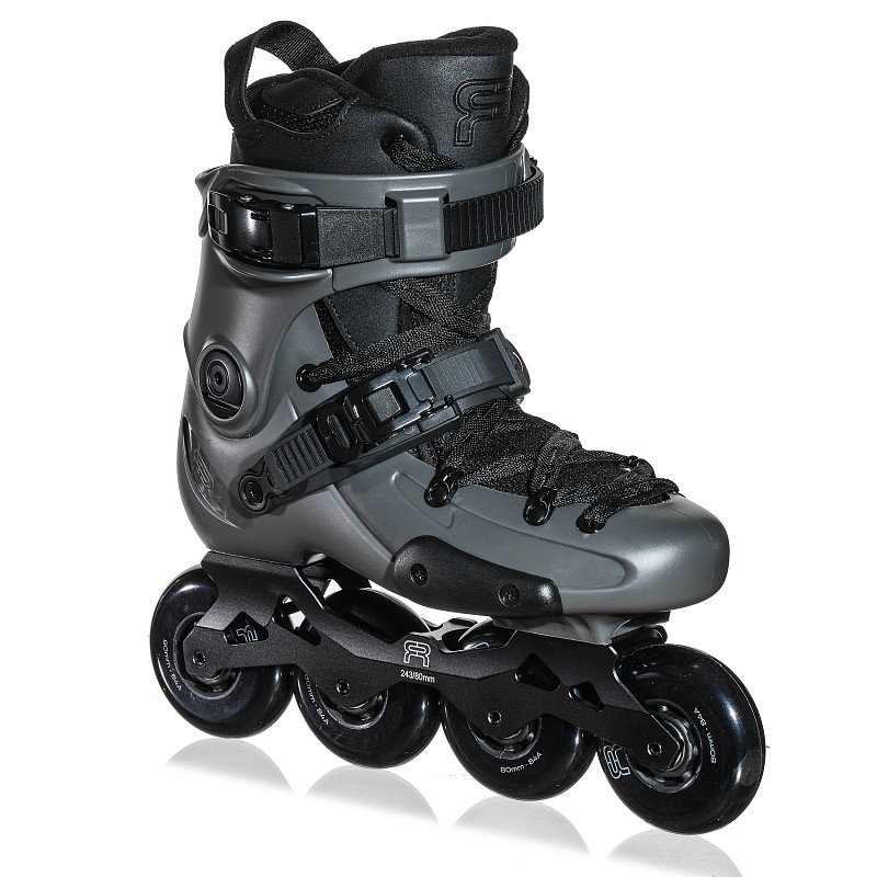 Роликовые коньки FR SKATES FR1 80 (GREY BLACK)