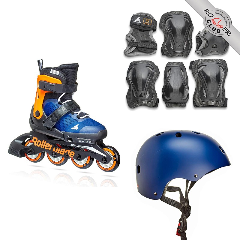 Роликовые коньки ROLLERBLADE CUBE midnight blue/warm orange