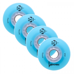 Колеса LUMINOUS 76MM (BLUE/WHITE)