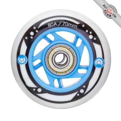 Колесо в сборе MICRO (+ 2 pcs bearing + 1 ps hub) 70mm BLUE for MAJORITY