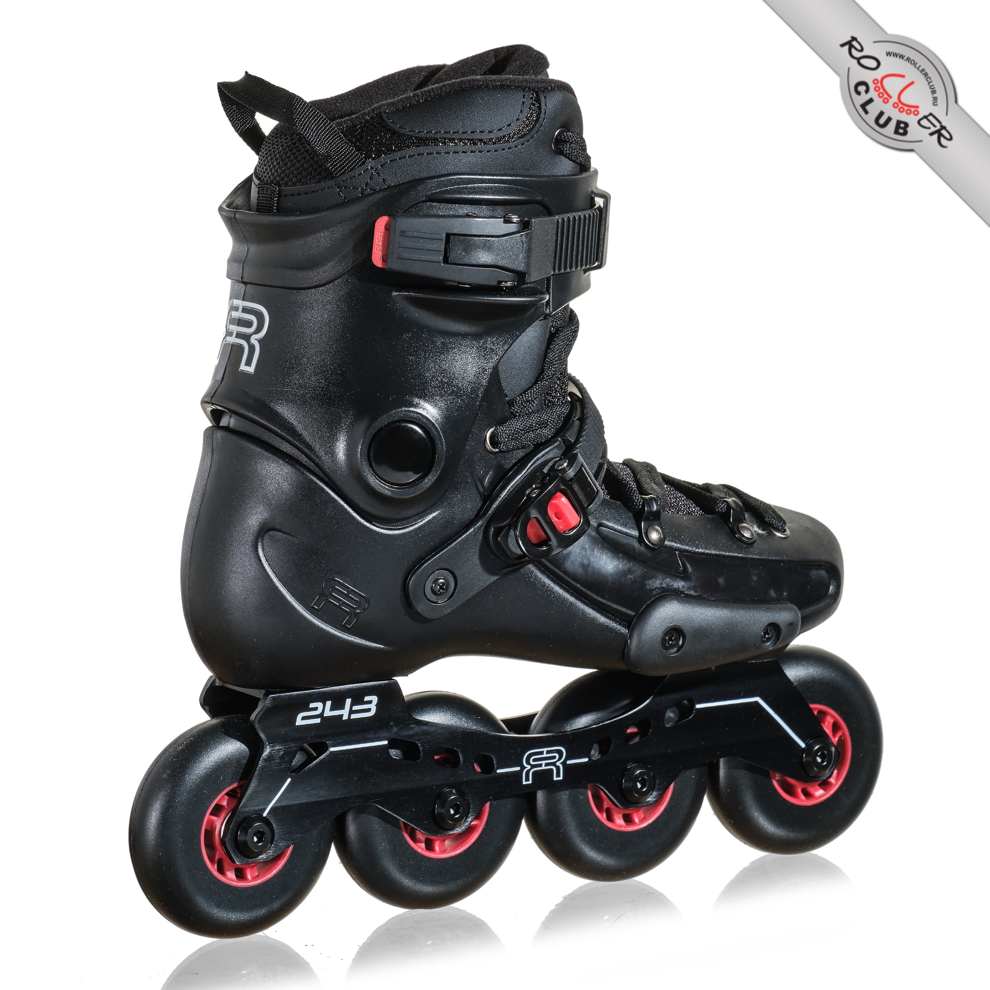 Роликовые коньки FR SKATES FRXP 80 (black) BLACK LOGO