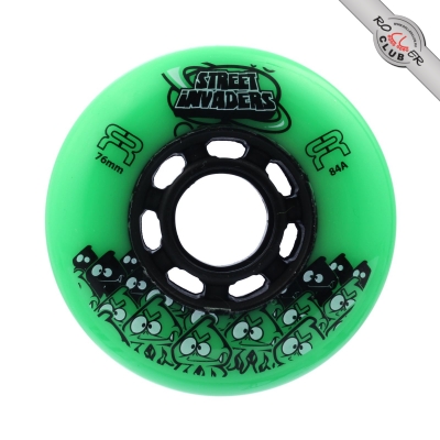 Колеса FR SKATES STREET INVADERS 76mm/84A (GREEN)