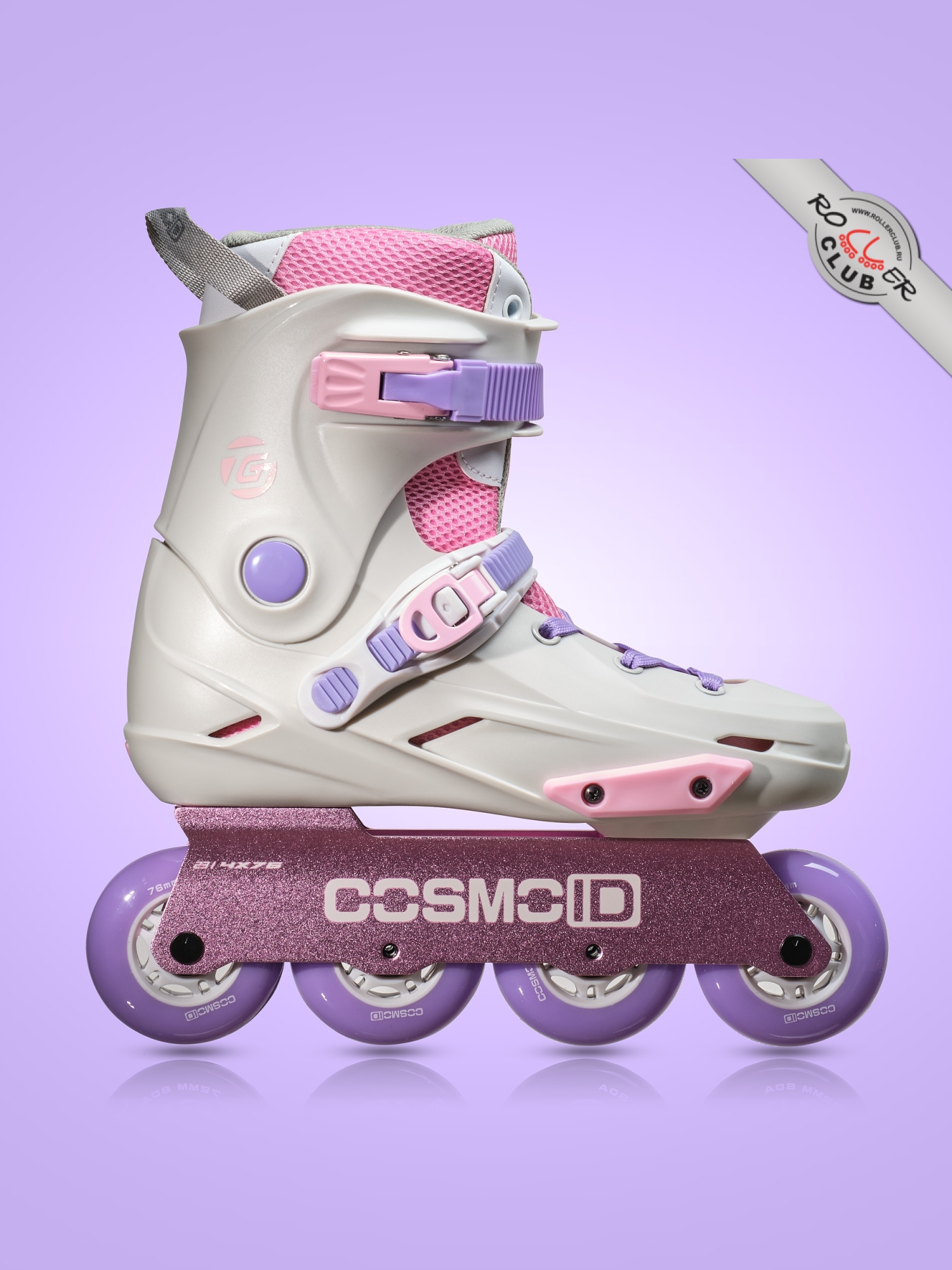 Роликовые коньки CosmoID TG (white/purple)