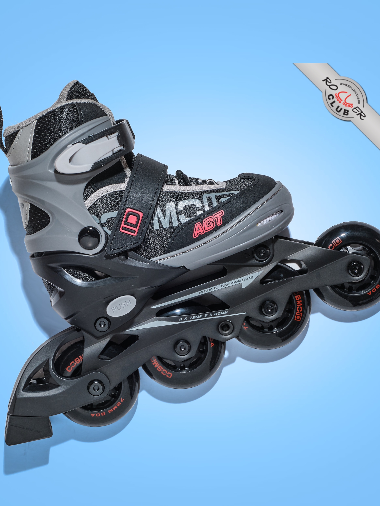Роликовые коньки CosmoID ACT Kids (black/red)