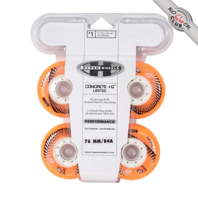 Колеса HYPER CONCRETE+G LTD orange/white 76мм/84A