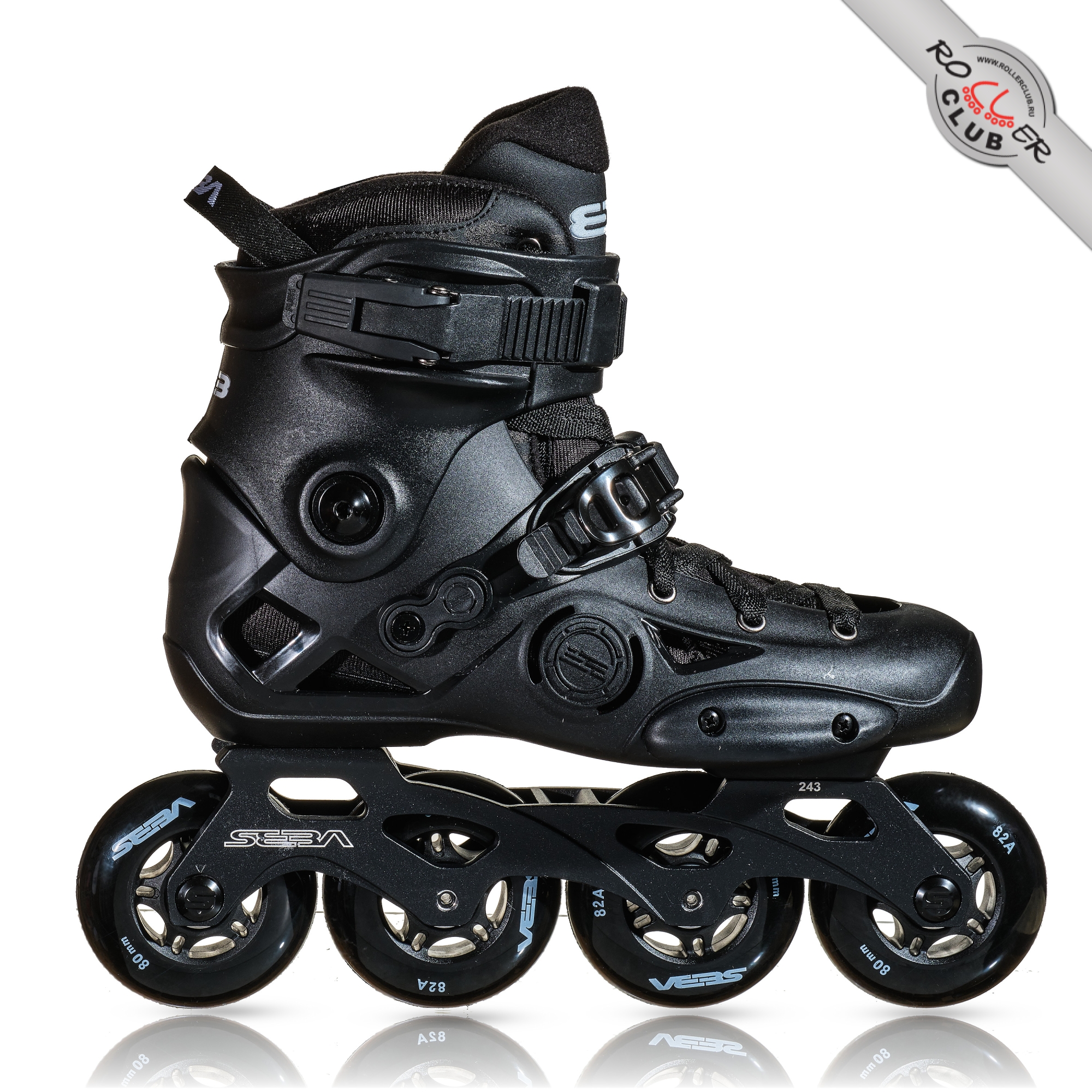 Роликовые коньки SEBA E3 80 PREMIUM (BLACK) 2024 г.