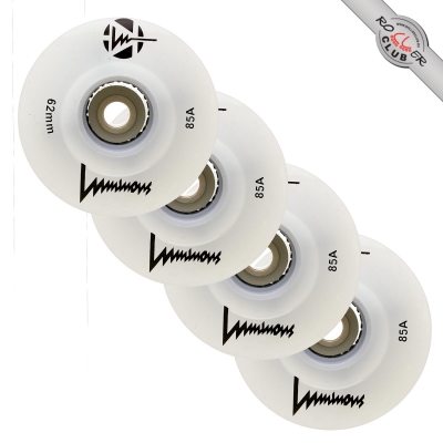 Колеса LUMINOUS LED QUAD 62MM/85A WHITE