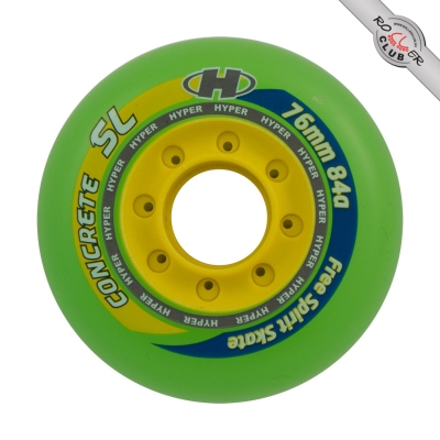 Колеса HYPER CONCRETE SL 76мм/84A TRANS GREEN/YELLOW