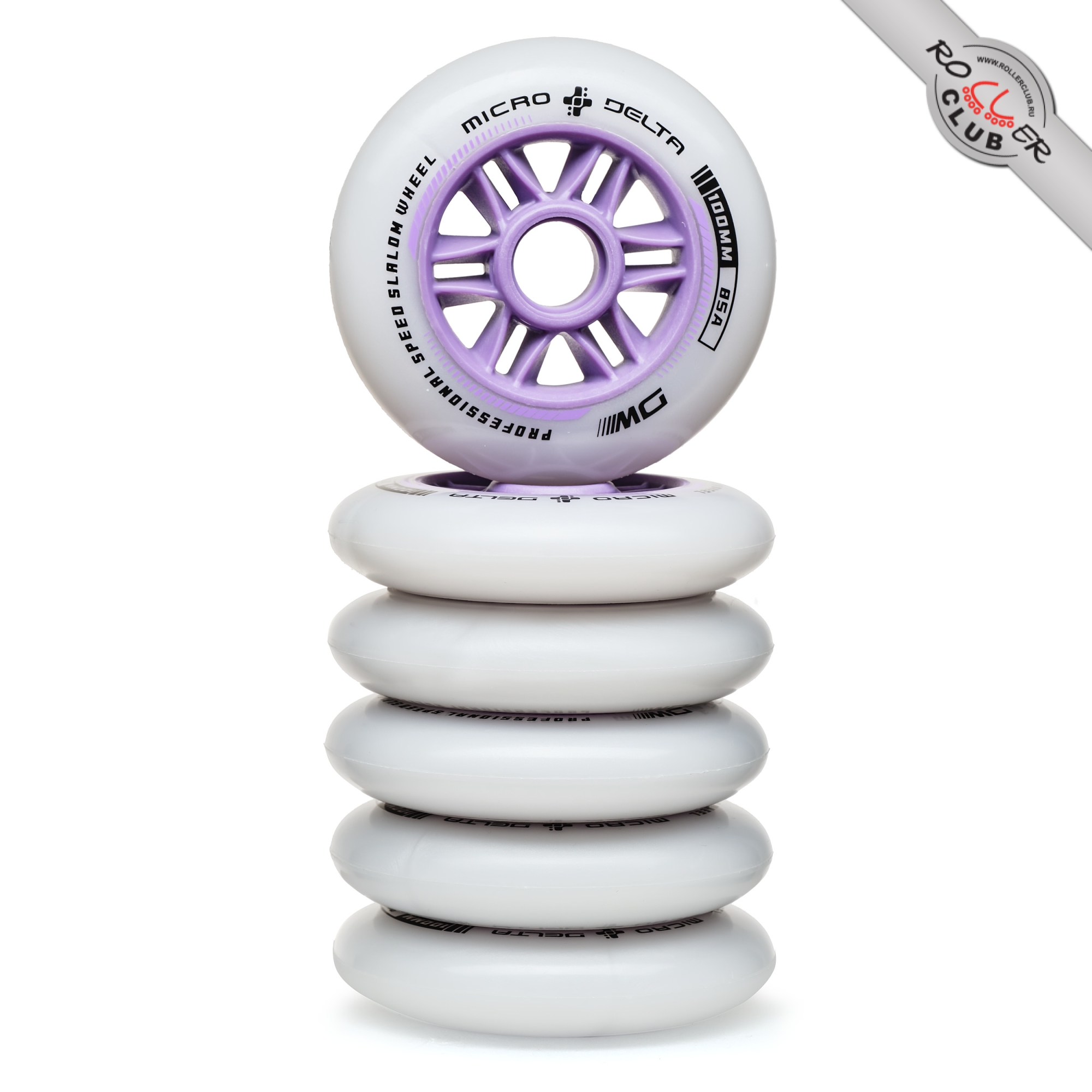 Колеса MICRO PHANTOM 100mm (White/Purple)
