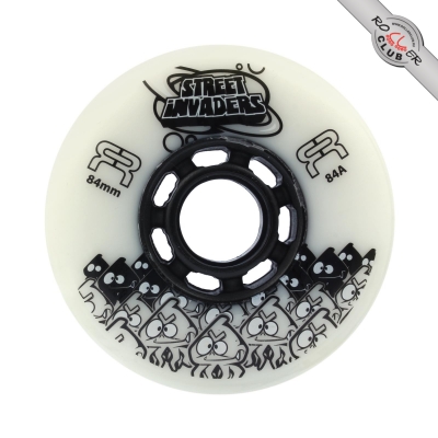 Колеса FR SKATES STREET INVADERS 84mm/84A (WHITE)