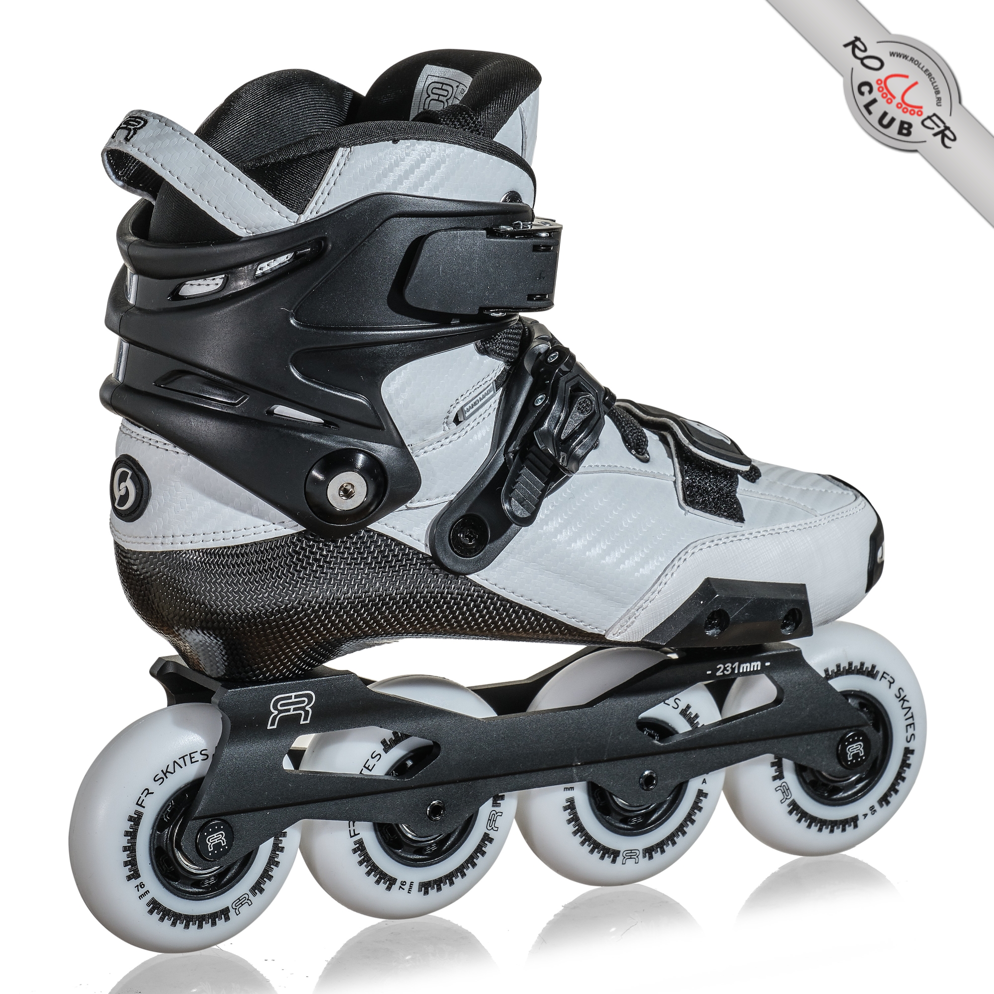 Роликовые коньки FR SKATES SPIN (white) 2025 г.