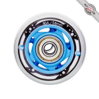 Колесо в сборе MICRO (+ 2 pcs bearing + 1 ps hub) 58mm BLUE for MAJORITY