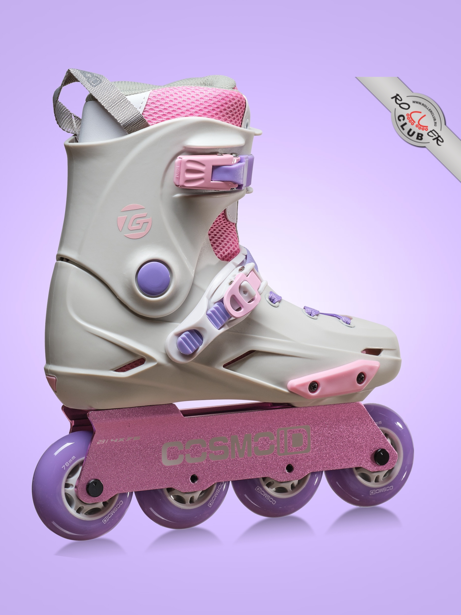 Роликовые коньки CosmoID TG (white/purple)