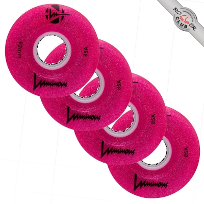 Колеса LUMINOUS LED QUAD 62MM/85A GLITTER PINK