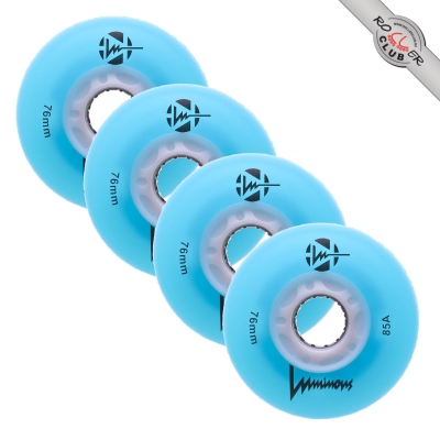 Колеса LUMINOUS 76MM (BLUE/WHITE)