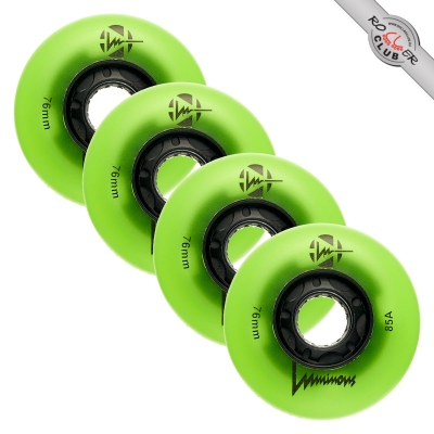 Колеса LUMINOUS 76MM (GREEN/GLOW)