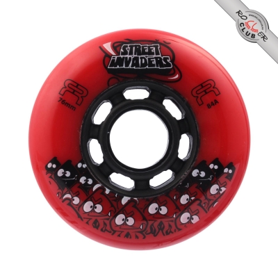 Колеса FR SKATES STREET INVADERS 76mm/84A (RED)