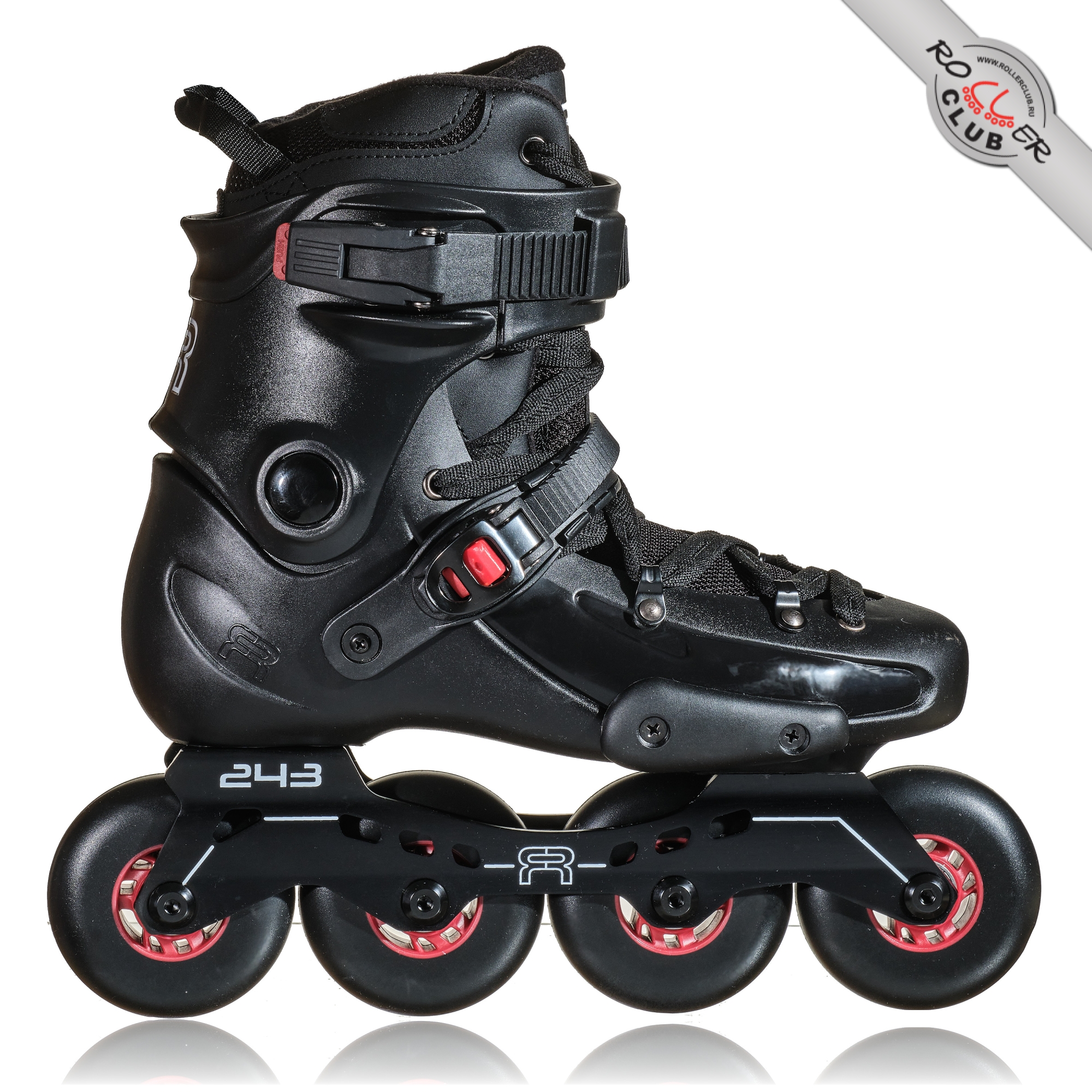 Роликовые коньки FR SKATES FRXP 80 (black) BLACK LOGO