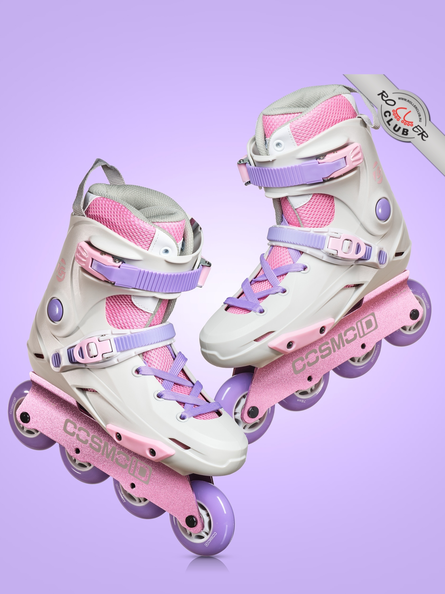 Роликовые коньки CosmoID TG (white/purple)