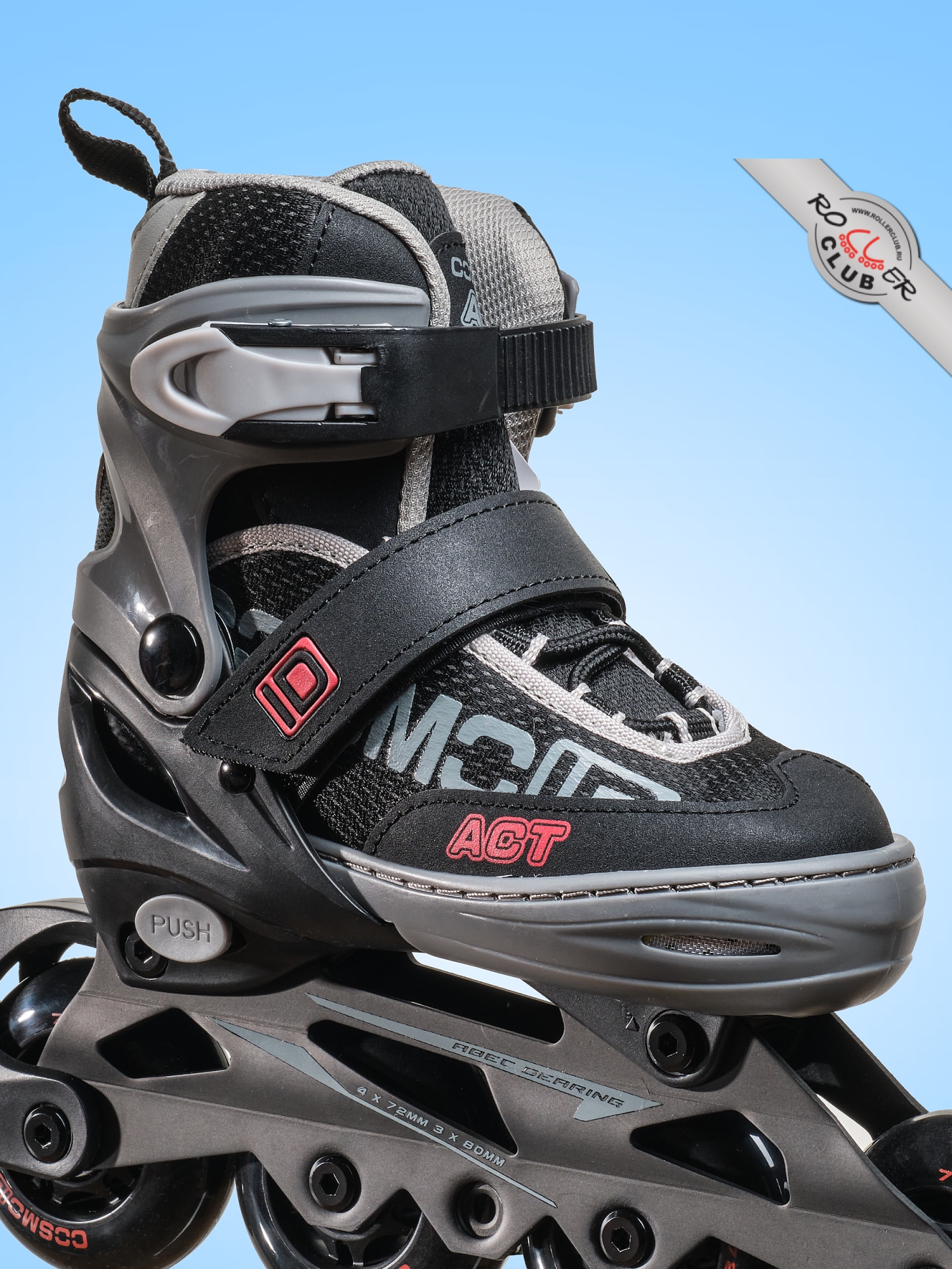 Роликовые коньки CosmoID ACT Kids (black/red)