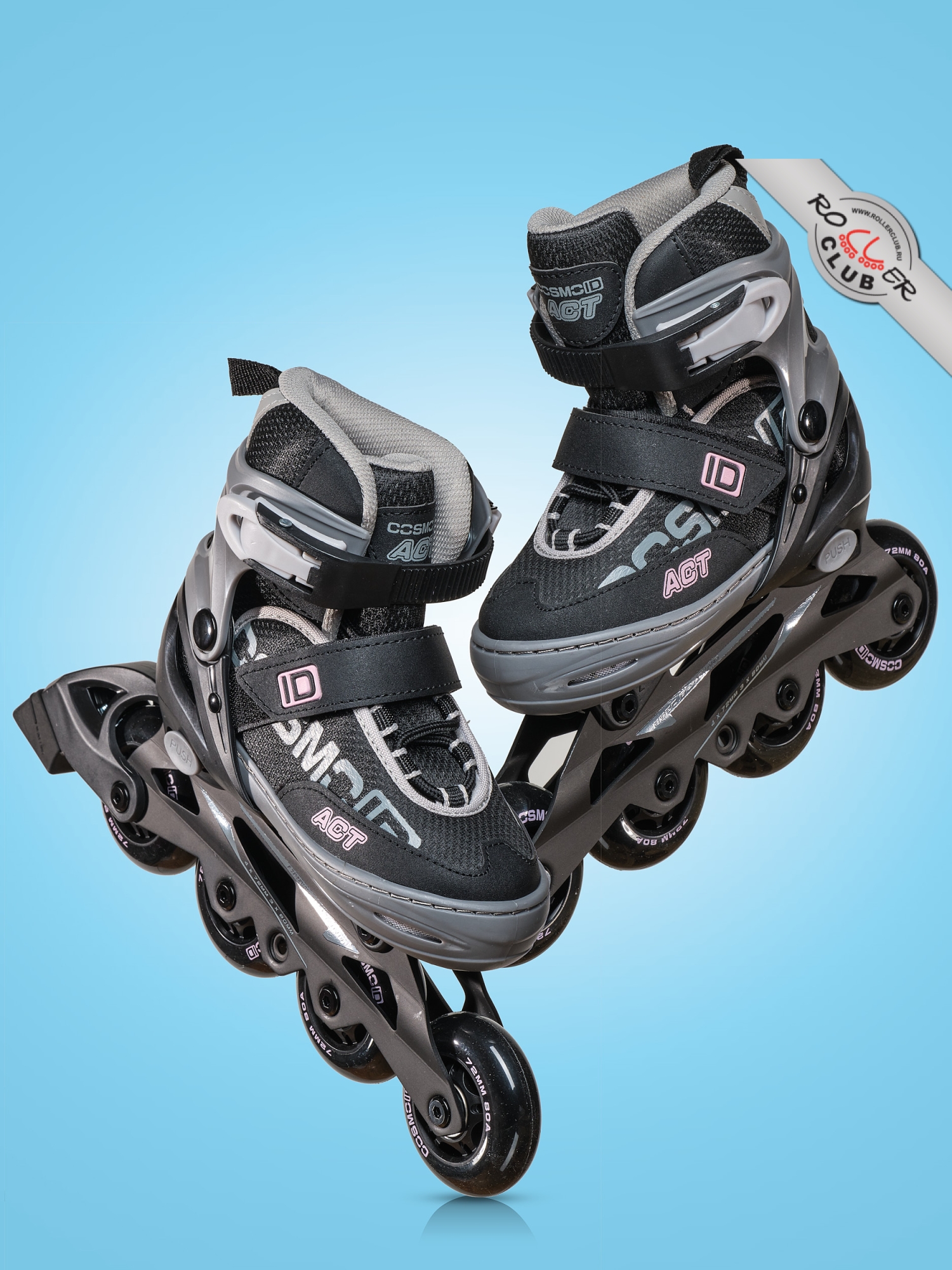 Роликовые коньки CosmoID ACT Kids (black/pink)