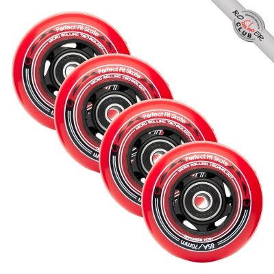Колесо в сборе MICRO (+ 2 pcs bearing + 1 ps hub) 70mm RED for INFINITY