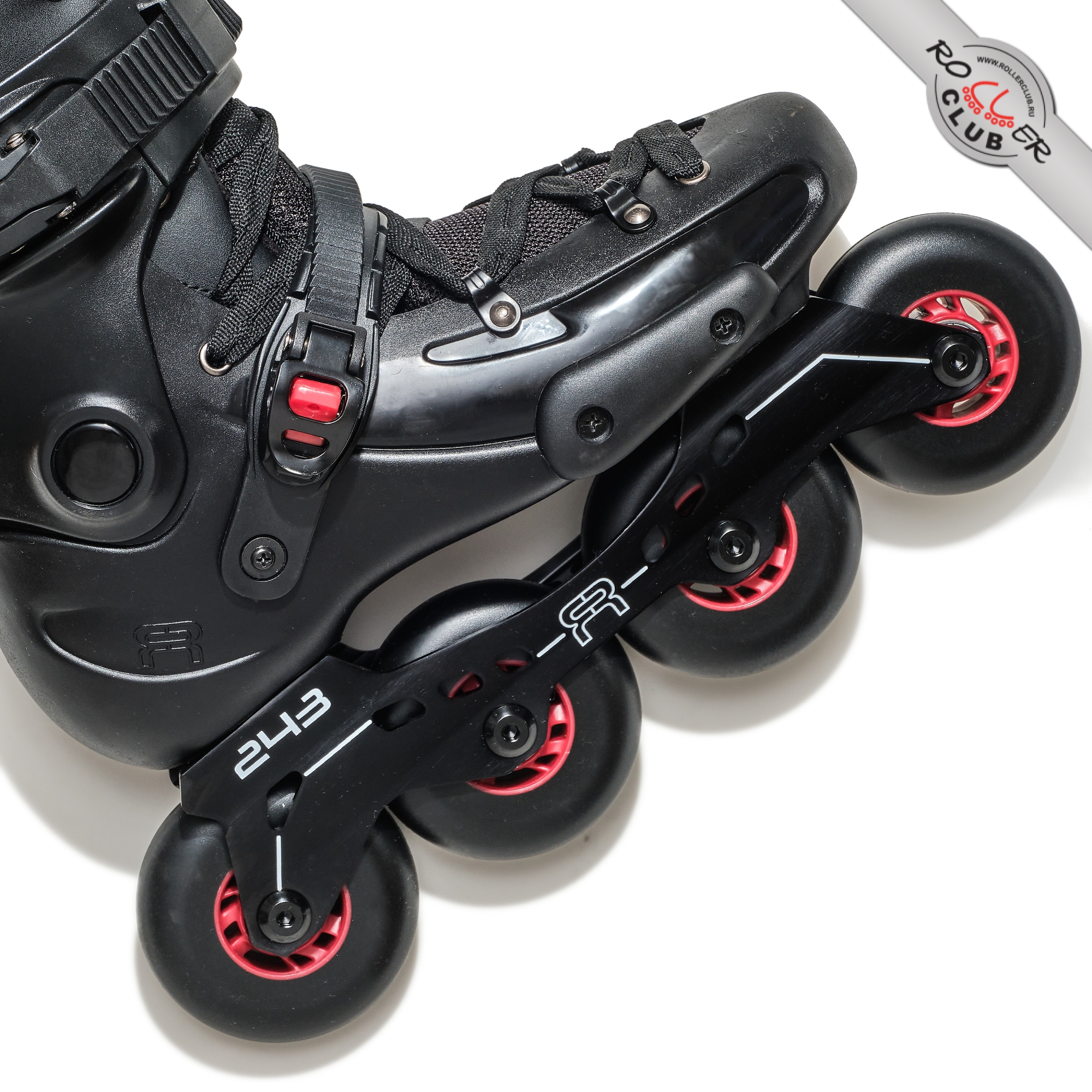 Роликовые коньки FR SKATES FRXP 80 (black) BLACK LOGO