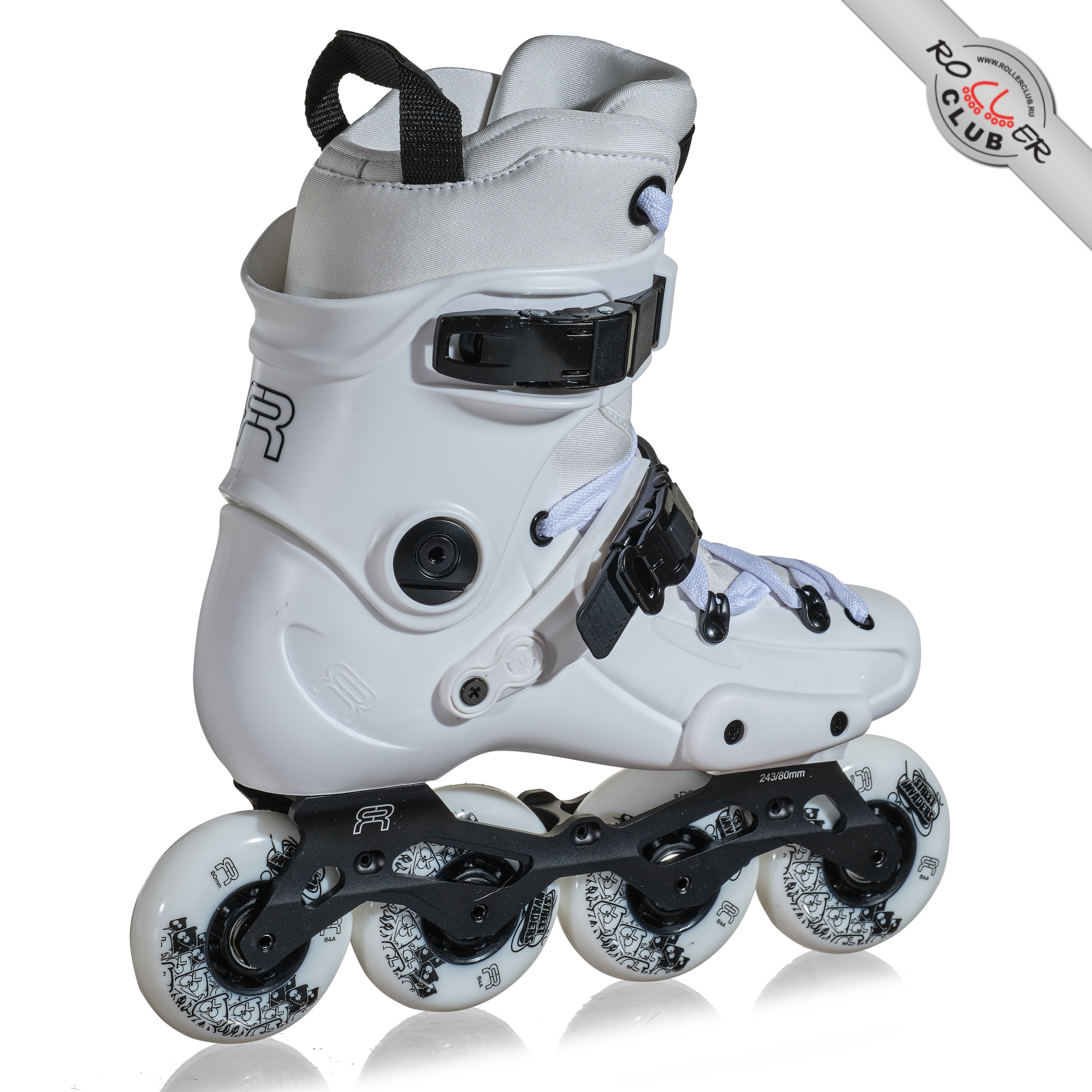 Роликовые коньки FR SKATES FR1 DELUXE INTUITION 80 (white)