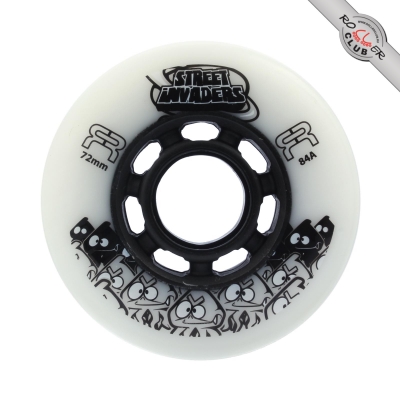 Колеса FR SKATES STREET INVADERS 72mm/84A (WHITE)