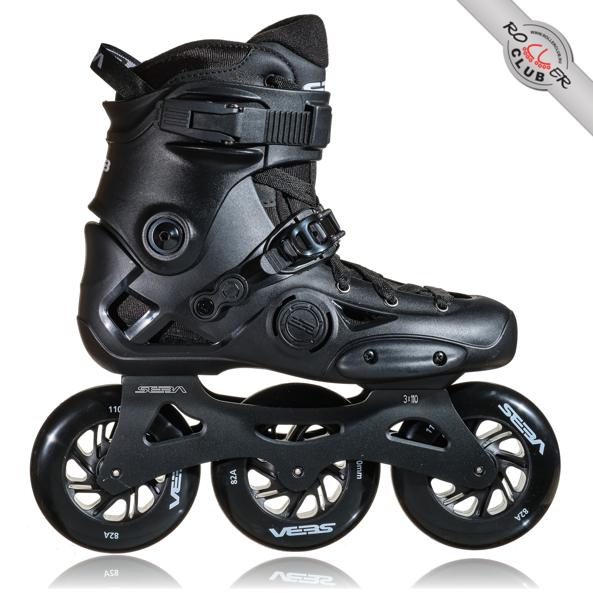Роликовые коньки SEBA E3 110 PREMIUM (BLACK) 2024 г.