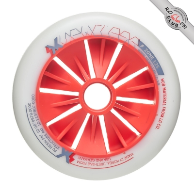 Колеса GYRO NEW CLEAR (natural/red) 125mm