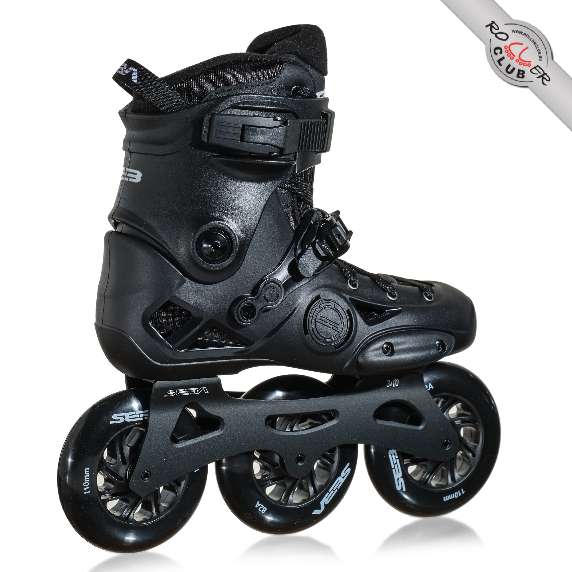 Роликовые коньки SEBA E3 110 PREMIUM (BLACK) 2024 г.