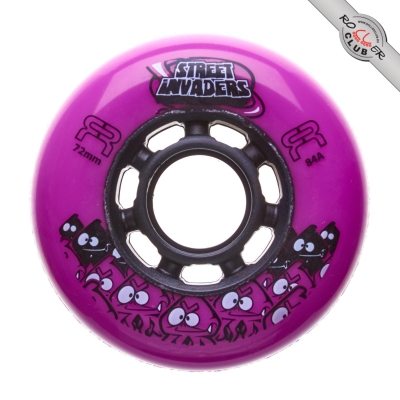 Колеса FR SKATES STREET INVADERS 72mm/84A (PINK)