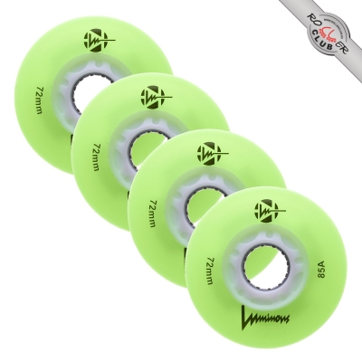 Колеса LUMINOUS 72MM (GREEN/WHITE)